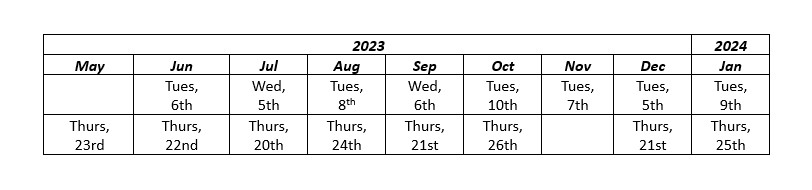 Preserve Bluewater Bay Town Hall Meeting Dates 2023 / 2024